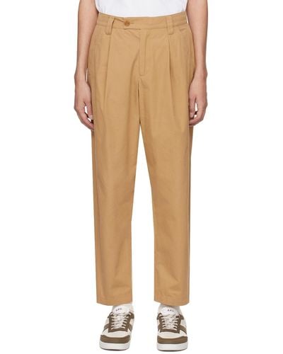 A.P.C. . Beige Renato Trousers - Multicolour