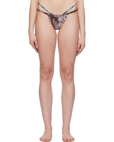 Miaou Burgundy Amanda Bikini Bottom - Multicolour
