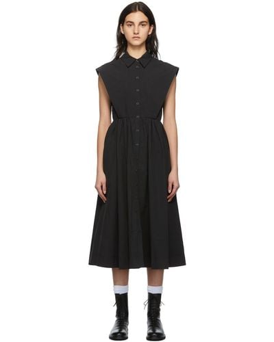 Co. Sleeveless Placket Dress - Black