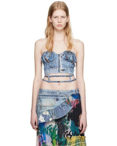 ANDERSSON BELL Arina Tube Top - Blue