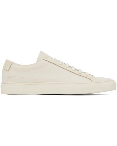 Common Projects Off-white Original Achilles Low Sneakers - Black