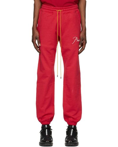 Rhude Terry Lounge Pants - Red