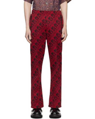 Needles Drawstring Track Trousers - Red