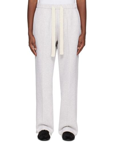 RECTO. Embroide Lounge Pants - White