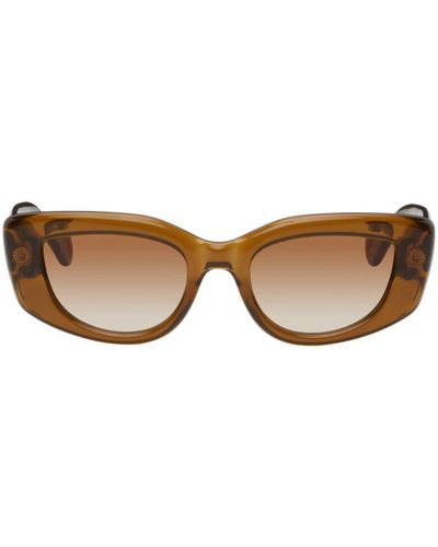Lanvin Brown Cat-eye Sunglasses - Black