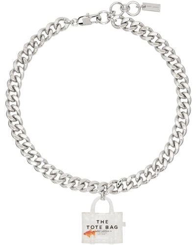 Marc Jacobs 'the Tote Bag Fish' Necklace - Metallic
