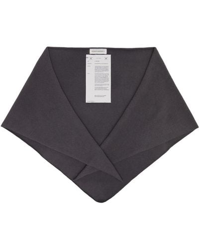Extreme Cashmere グレー N°150 Witch スカーフ - ブラック
