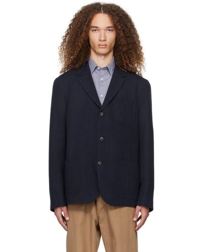 Sunspel Three-button Blazer - Blue