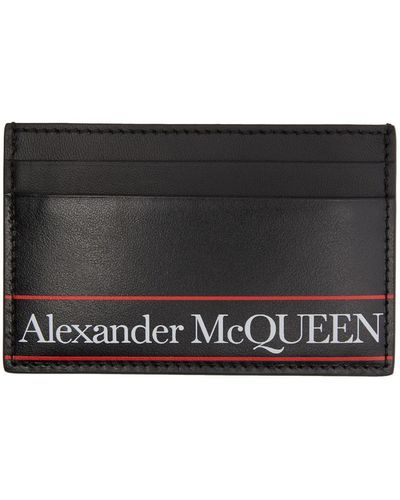 Alexander McQueen ブラック ロゴ カード ホルダー