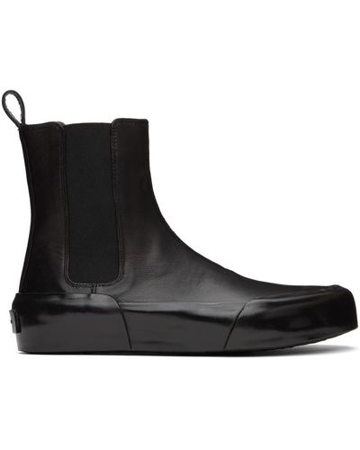 Jil Sander Black Plonge Sneakers