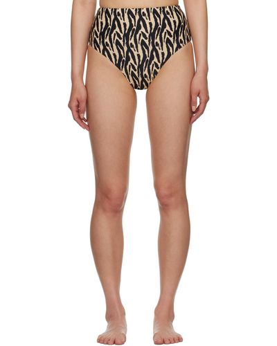 Nanushka Culotte de bikini bente et noir