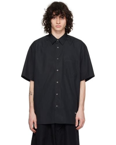 Comme des Garçons Patch Pocket Oversized Shirt - Black