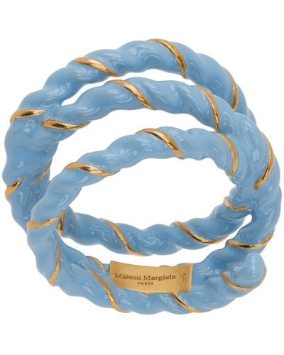 Maison Margiela Gold & Blue Twisted Wire Ring