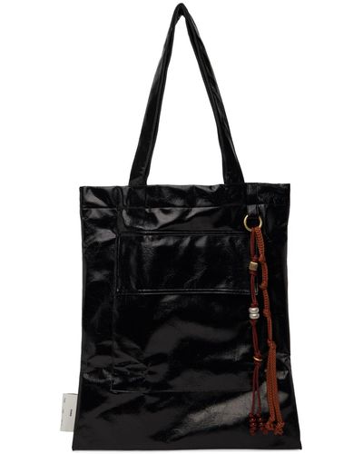 Song For The Mute Small Pocket Tote - Black