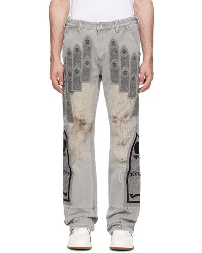 Who Decides War Patch Trousers - White
