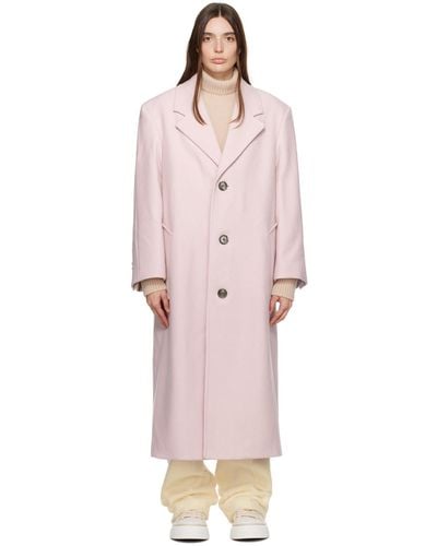Ami Paris Pink Oversized Coat