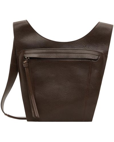 Lemaire Pocket Messenger Bag - Brown