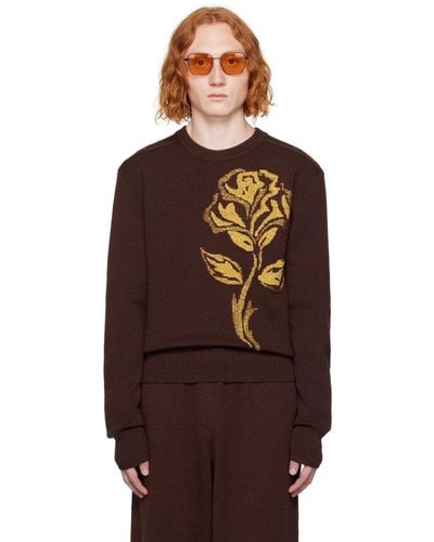 Burberry Brown Rose Sweater - Multicolour