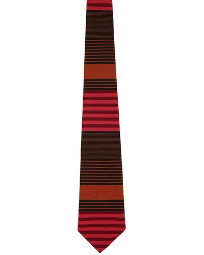 Anna Sui Cravate à rayures exclusive à ssense - Multicolore
