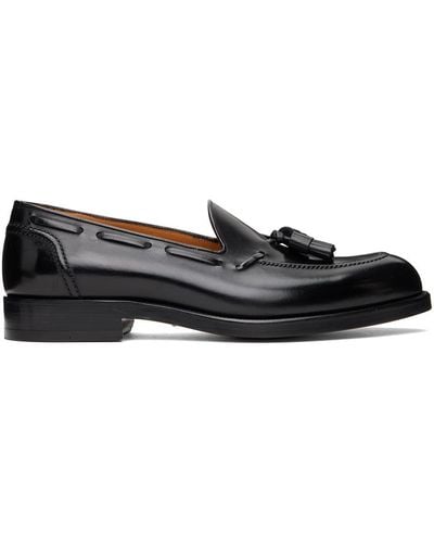 Tom Ford Burnished Leather Westminster Loafers - Black