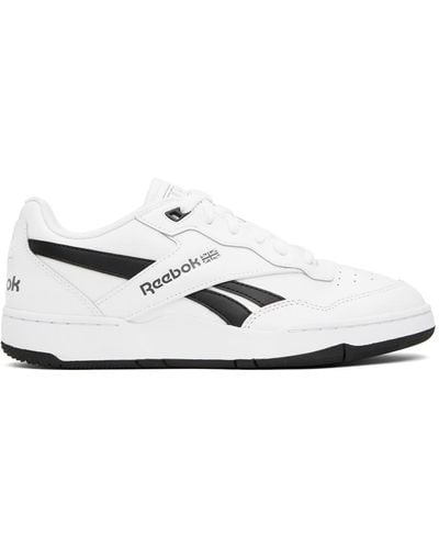 Reebok White Bb 4000 Ii Sneakers - Black