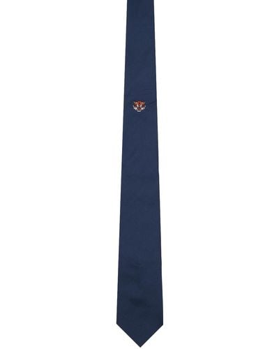 KENZO Navy 7cm Tie - Black