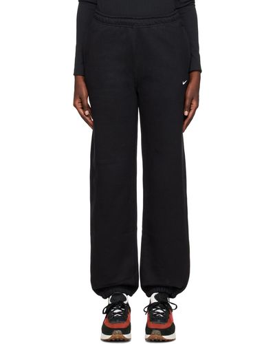 Nike Embroide Lounge Pants - Black