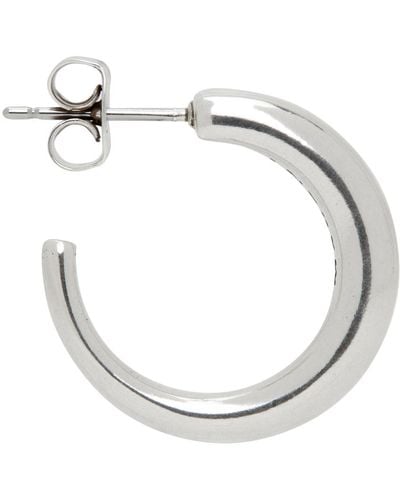 Isabel Marant Silver Hoop Single Earring - Metallic