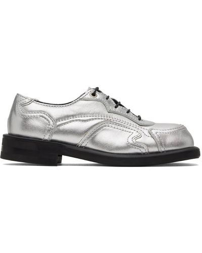 ANDERSSON BELL Chaussures oxford orbina argentées - Noir