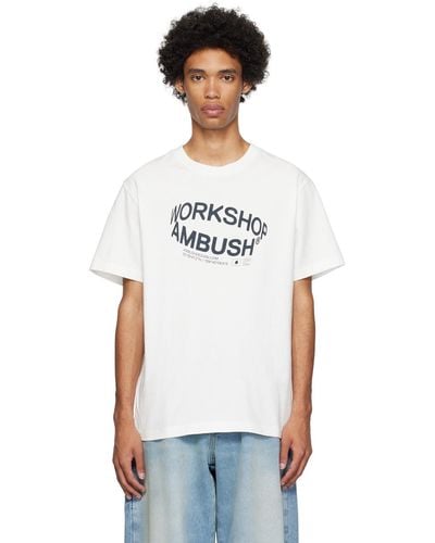 Ambush ホワイト Revolve Tシャツ