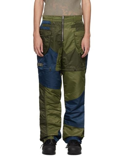 ANDERSSON BELL Detachable Cargo Trousers - Green