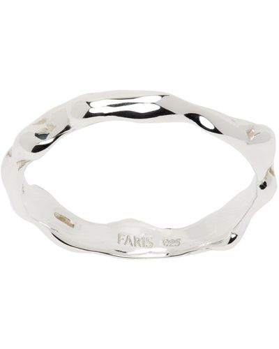 Faris Lava Band Ring - Black