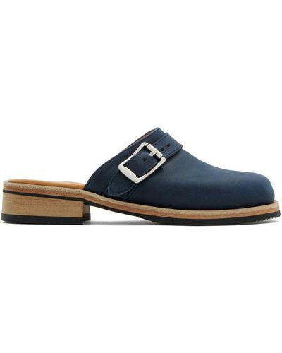 Our Legacy Navy Camion Mules - Blue