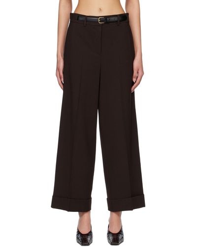 RECTO. Belted Trousers - Black