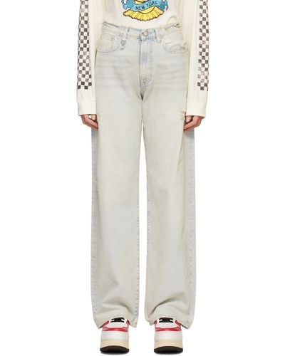 R13 Blue D'arcy Jeans - White