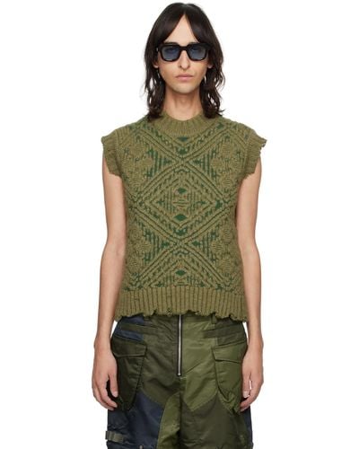 ANDERSSON BELL Jacquard Vest - Green