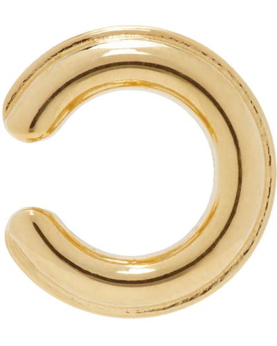 Bottega Veneta Bijou d'oreille unique de style bracelet de montre doré - Métallisé