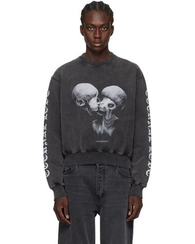 Han Kjobenhavn Aliens Kissing Sweatshirt - Black