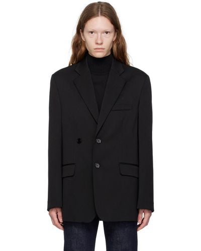 MM6 by Maison Martin Margiela Black Double-breasted Blazer