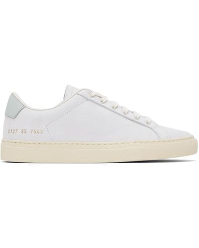 Common Projects Grey Retro Low Trainers - Black