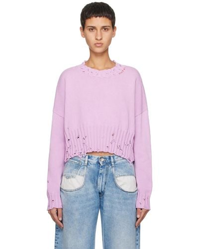 Marni Disheveled Sweater - Purple
