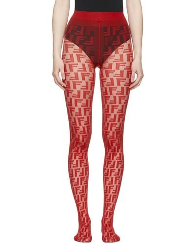 Fendi Red Forever Tights