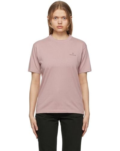 Moncler Pink Logo T-shirt