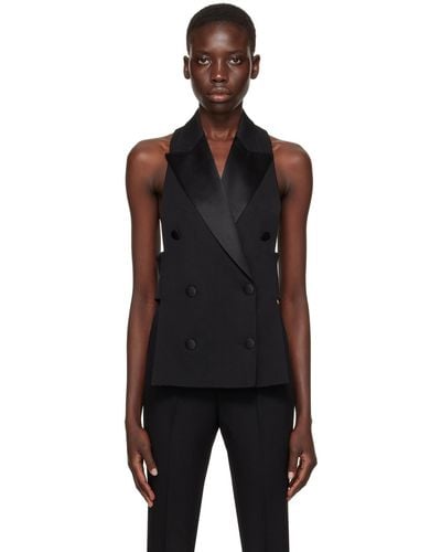 Dolce & Gabbana Double-Breasted Vest - Black