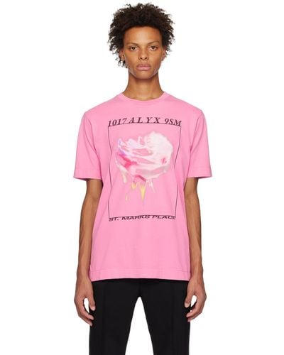 1017 ALYX 9SM Icon Flower T-shirt - Pink