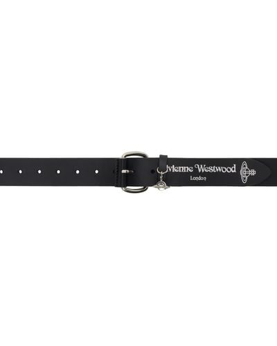 Vivienne Westwood Wide Alex Charm Belt - Black