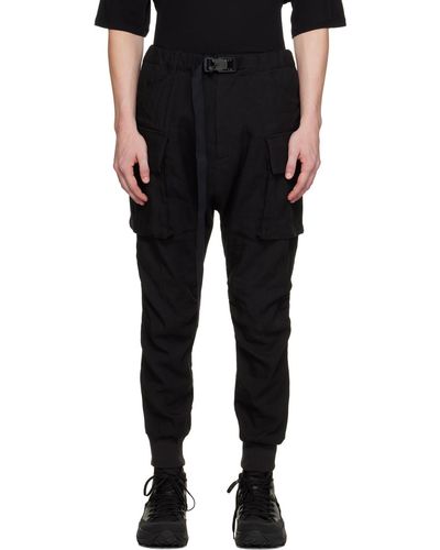 The Viridi-anne Belted Cargo Trousers - Black