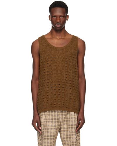 Cmmn Swdn Cray Tank Top - Brown