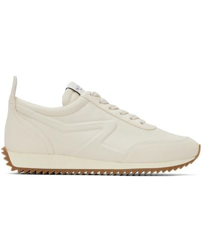 Rag & Bone Off-white Retro Runner Sneakers - Black