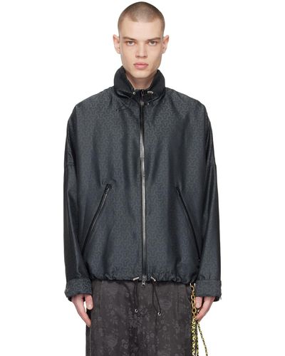 Song For The Mute Jacquard Jacket - Black